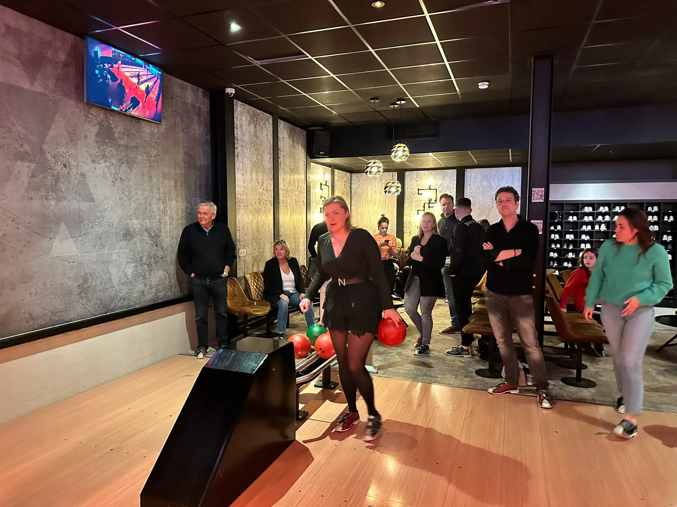 Gezin bowlen