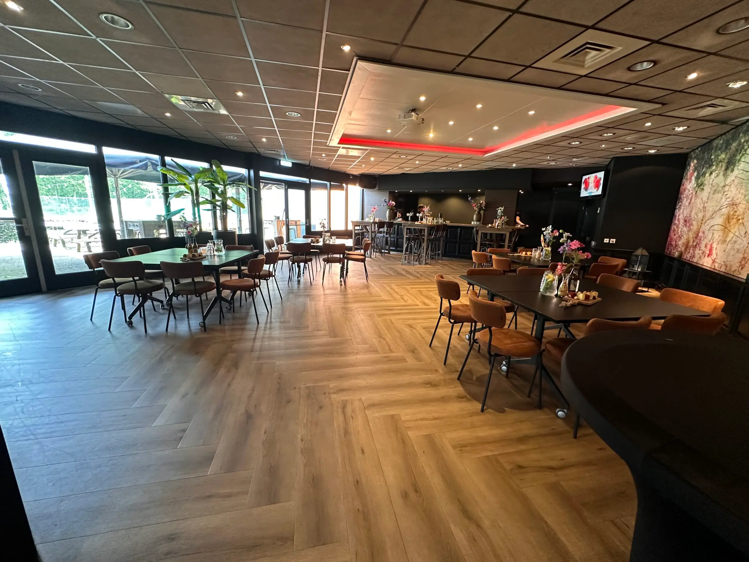 De feest- en vergaderzaal van De Hoge Heide