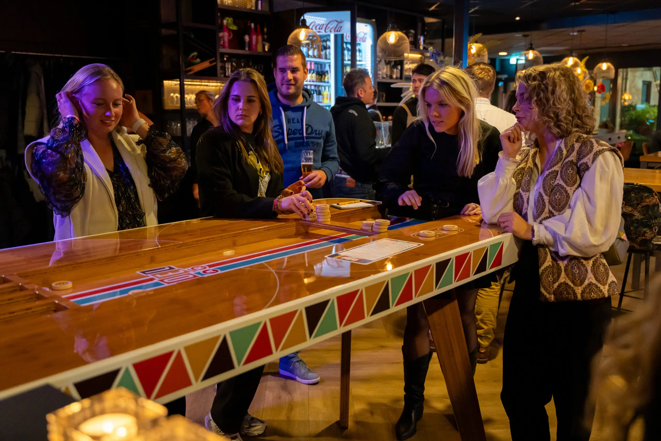 Sjoelen met vriendinnen