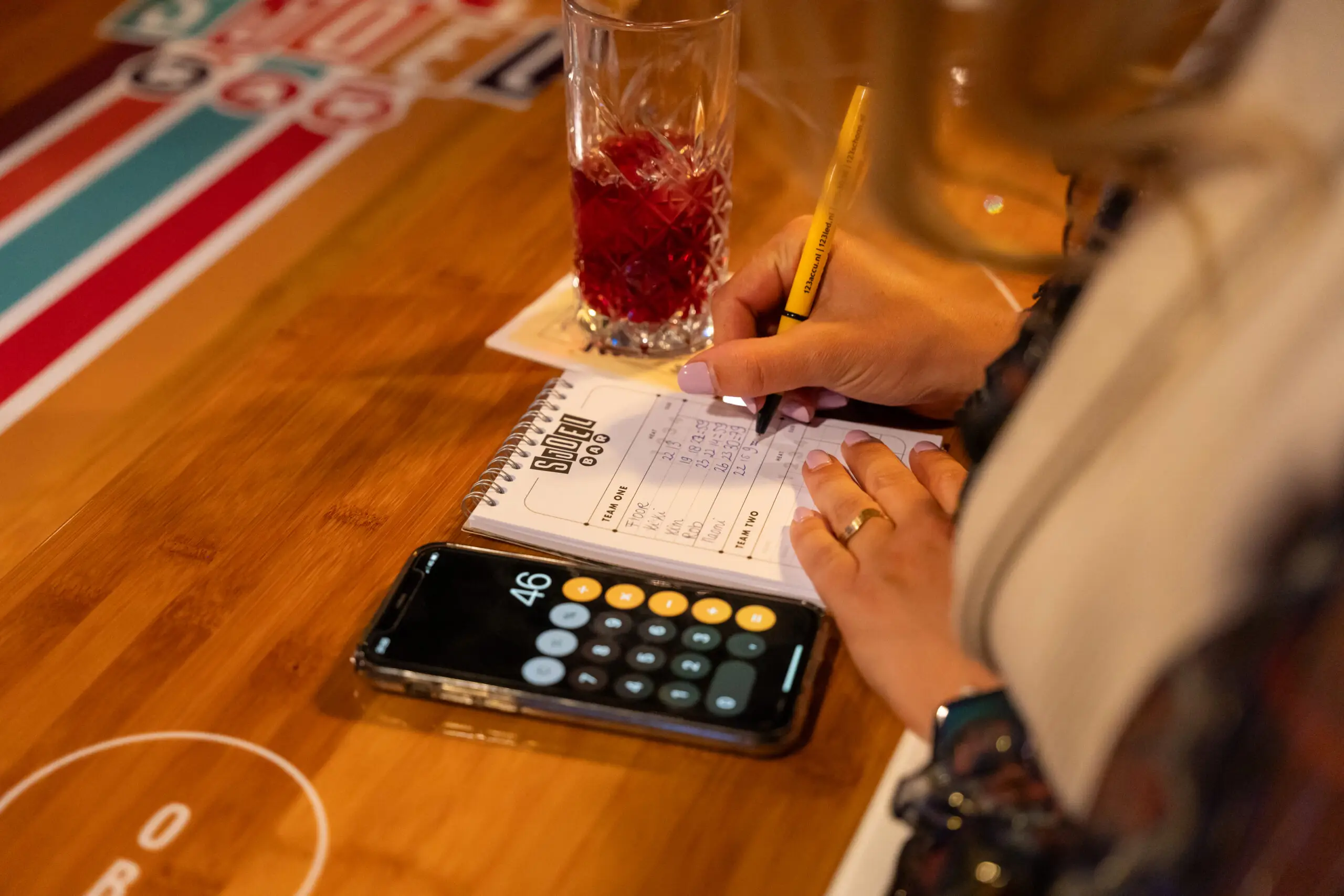 Scoreformulier invullen sjoelbar